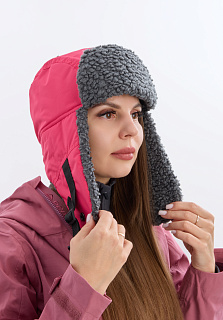Камчатка шапка-ушанка GRAYLING, фуксия