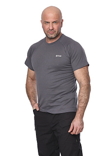 Футболка "Mini Logo T-Shirt"(Мини лого) (хлопок, серый) 7TS-04GR Футболка "Mini Logo T-Shirt"(Мини лого) (хлопок, серый) 7TS-04GR